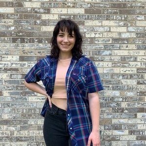 Purple Plaid Shirt