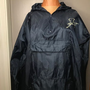Vintage Navy Blue Windbreaker