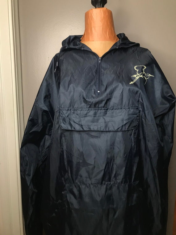 Vintage Navy Blue Windbreaker