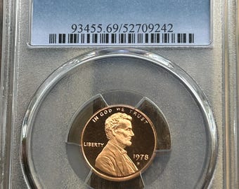 1978 S Lincoln Memorial Cent PCGS Graded PR 69 Red Deep Cameo. Sweet Lincoln!