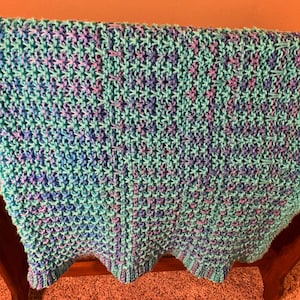 Handmade afghan,handknit afghan, turquoise throw, handknit blanket,blanket throw,handmade lap blanket, handmade boho afghan, FREE SHIPPING