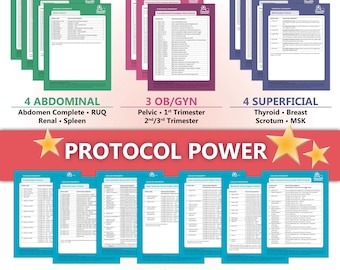 Ultrasound Scan Protocol Set — Binder-Ready, Color-Coded & Classroom-Tested