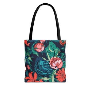 Vibrant Landscape Tote Bag, Colorful Canvas Bag, Eco-Friendly Shopping Tote, Gift for Nature Lovers, Travel and Beach Bag
