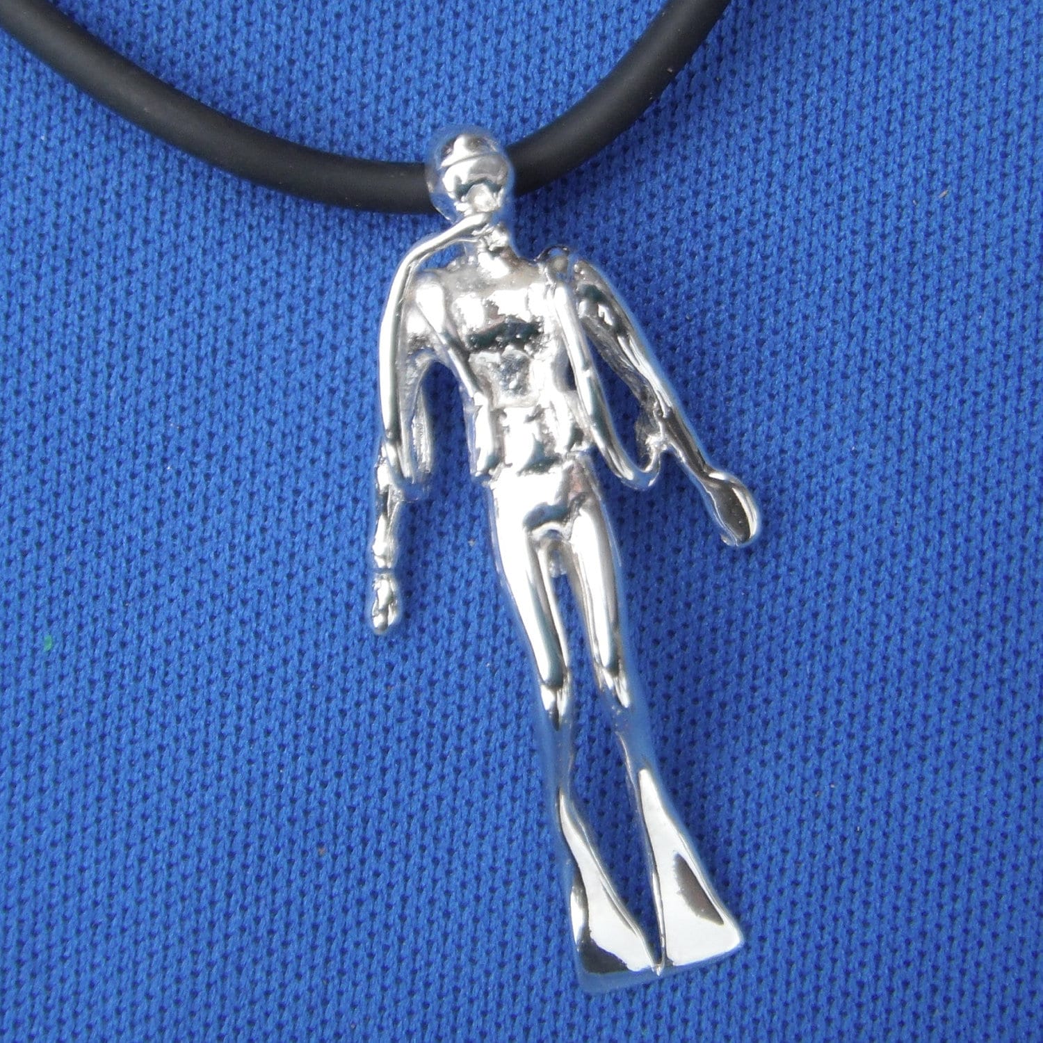 Nautical Jewelry Diver Jewelry Sterling Silver Male Scuba Etsy