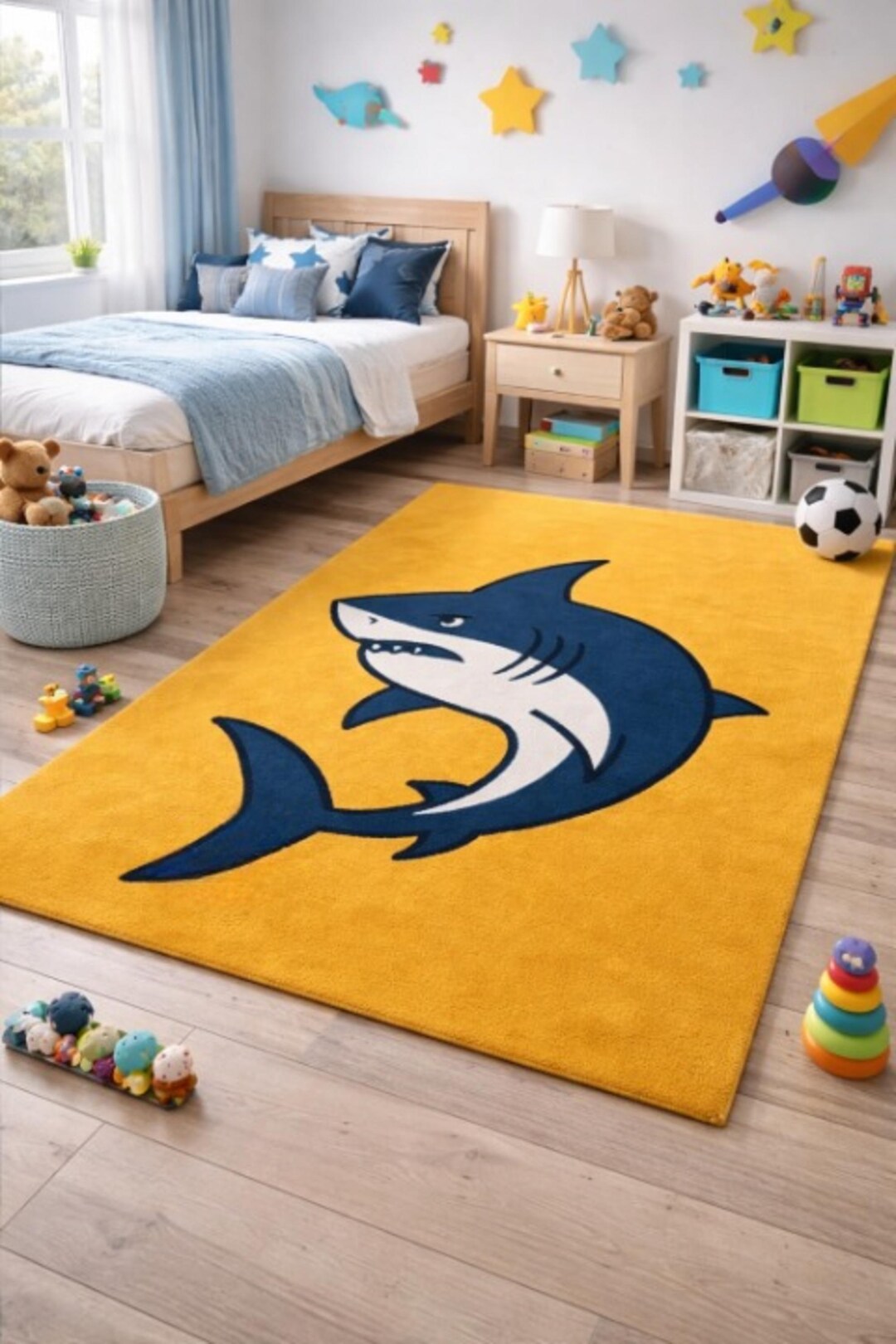 Hand Tufted Shark Design Area Rug - Etsy