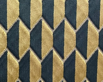 Robert Allen Geometric Samt-Polsterstoff Alessio Geo Bk Bronze By The Yd