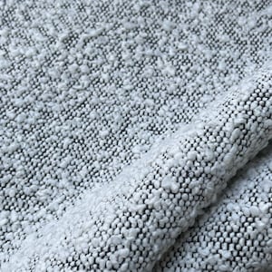 Textured Boucle Performance Upholstery Fabric Burbank Salt & Pepper By The Yard