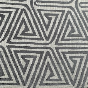 De Leo Textiles Global Jacquard Upholstery Fabric Clockwork In Gray 3 Yards