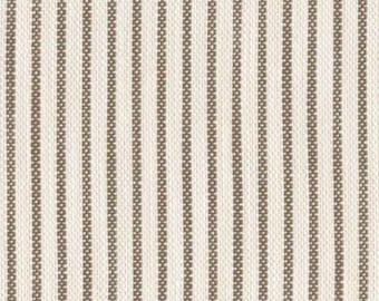 Tejido de alto rendimiento para interiores y exteriores Perennials Portofino Pin Stripe Mocha Bty