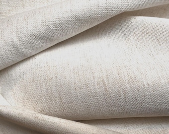 Tela de tapicería Crypton Home Nomad In Snow Strie Chenille por yarda