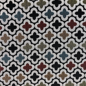 Designtex Geometric Performance Upholstery Fabric Bunta Black Lotus By The Yard