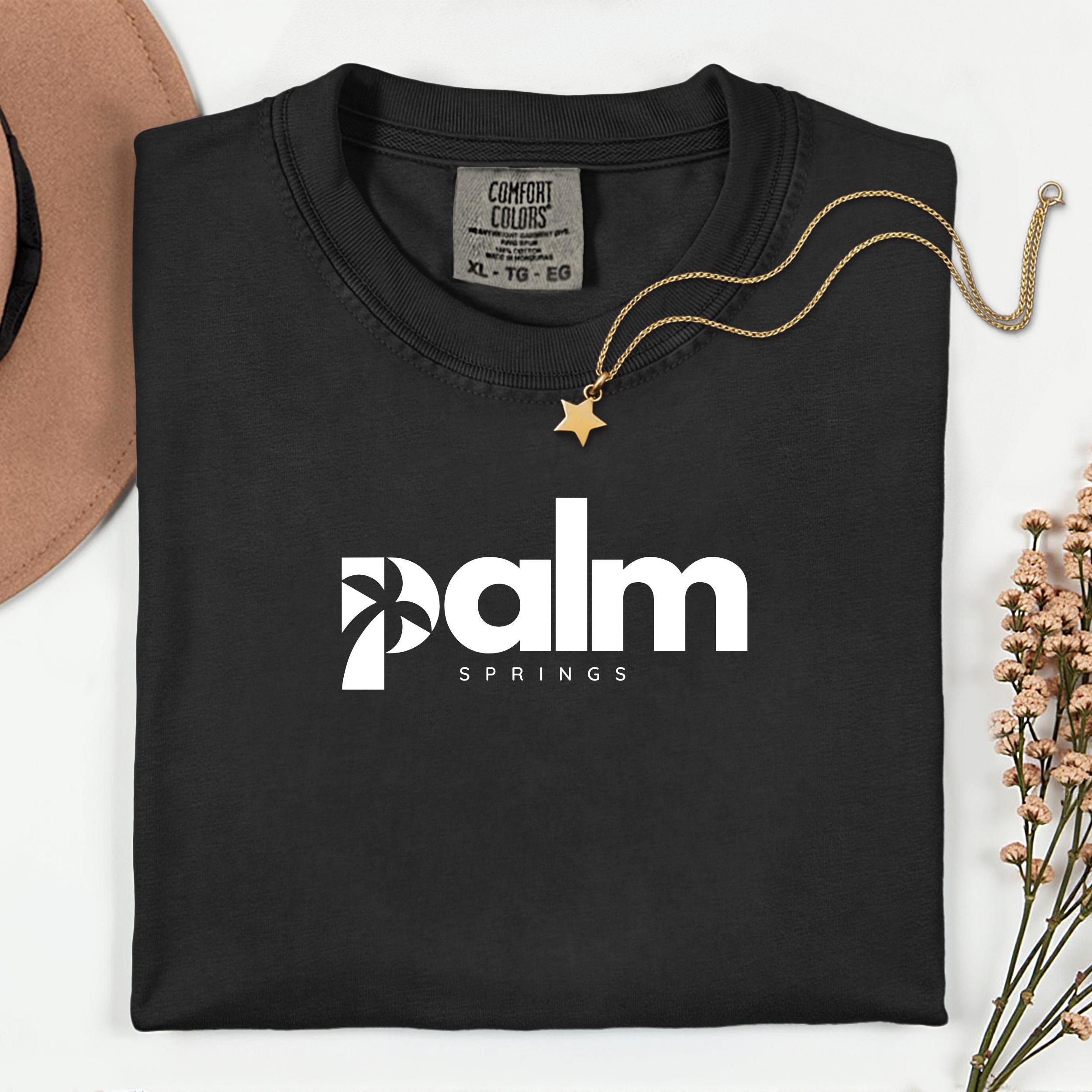 パームスプリングス レトログラフィックTシャツ：ガーメントダイ
