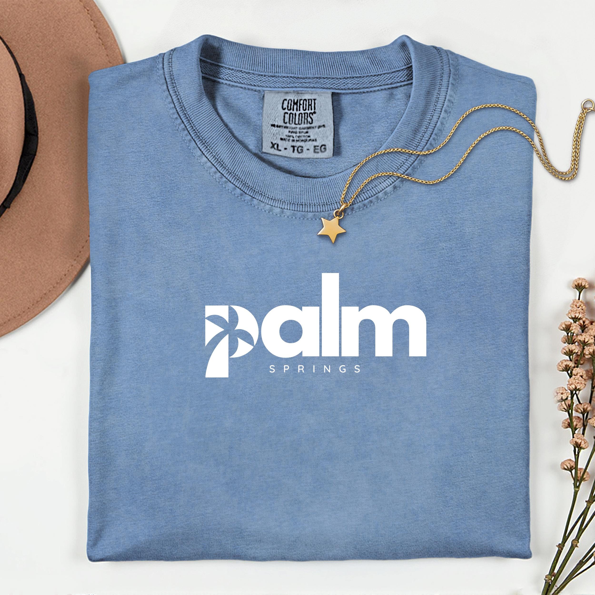 パームスプリングス レトログラフィックTシャツ：ガーメントダイ