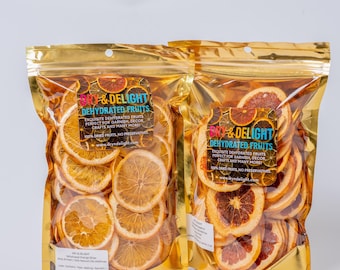 Dehydrated Citrus Garnish Duo: Orange & Grapefruit Slices