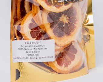 Dehydrated Pink Grapefruit Slices: Cocktail Garnish, Tea Infusion