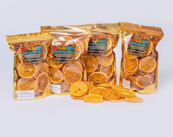 Tranches d'orange déshydratées : agrumes naturels, garniture pour cocktail, pâtisserie et créations artisanales