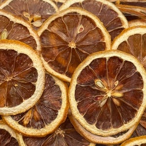 Dehydrated Lemon Slices | Dried Citrus for Cocktails, Tea, Baking, Garnish & Crafts | All-Natural Dried Lemon Wheels, 200+ Pieces. 430 Grams
