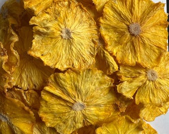 Dehydrated Pineapple Slices: No Sugar Added, Dried Fruit Snack - 3 x 100g