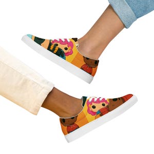 Canvas tennis shoes with laces, Funko Pop version