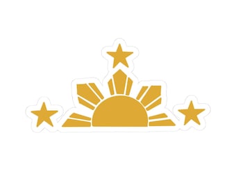 Philippines Flag Sun Kiss-Cut Stickers