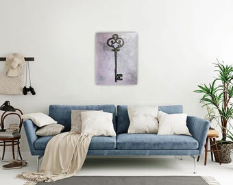 Vintage Skeleton Key Poster | Antique Key Wall Art