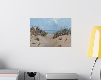 Dune Grass Painting Poster | Matte Horizontal Poster