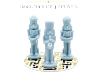 Coffret de mini-casse-noisettes finis à la main | Figurines pour maison de poupée à l'échelle 1:12 (lot de 3)