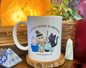 Little Witch Club Halloween Mug | Hand Drawn Design | 12oz
