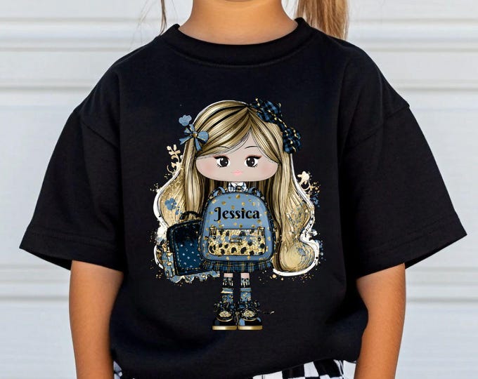 Personalized Back to School Shirt: Custom Name Gildan Tee