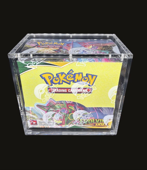 Acrylic Box for Pokemon English Booster Boxes - Etsy Acrylic Box for Pokemon English Booster Boxes - Etsy