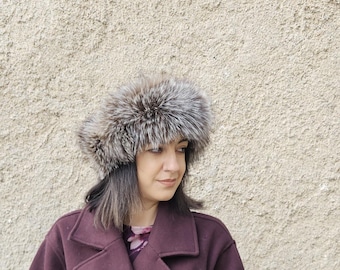 Fur headband,  fox headband, real fox fur
