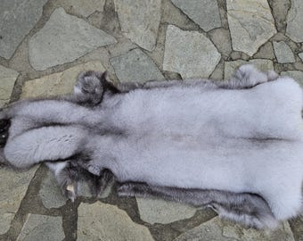 Luxury Double Side Scandinavian Blue Fox Boa – Cape Both Sided Fox