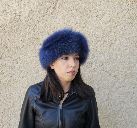 Fur Headband,blue Fox Headband, Real Fox Fur - Etsy Ireland display picture 1