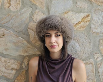 Fur headband,  fox headband, real fox fur