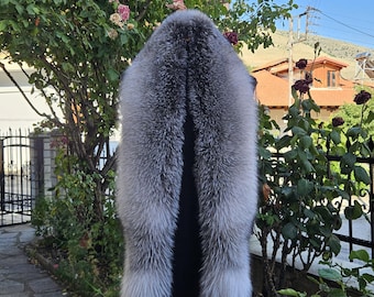 Fur stole,fox long collar, real fox fur