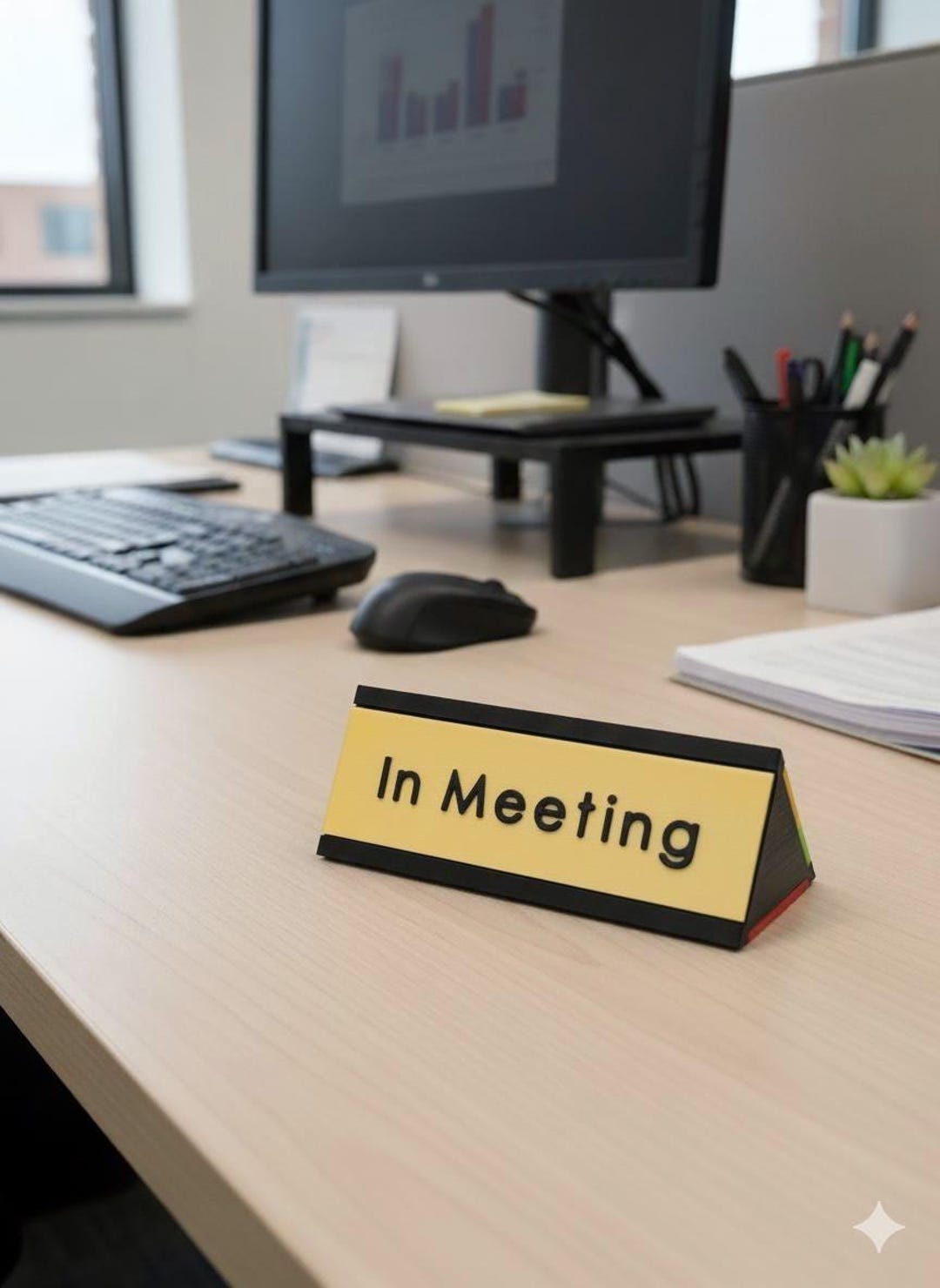 Availability Sign for Desk (welcome, in Meeting, Do Not Disturb) or ...