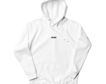 White Fused Unisex Hoodie