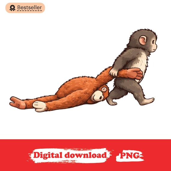 Punch Monkey Png, Dear Punch Png, Viral Baby Monkey Inspired Png, monkey trending sublimation Design Digital Download