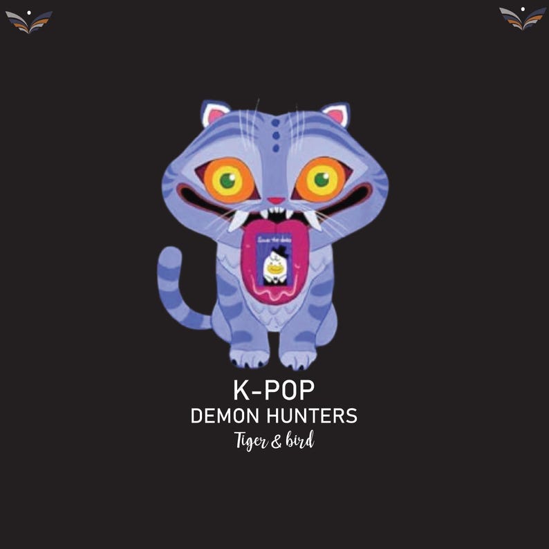 Kpop Demon Hunters Tiger & Bird Inspired Digital Download, Kpop