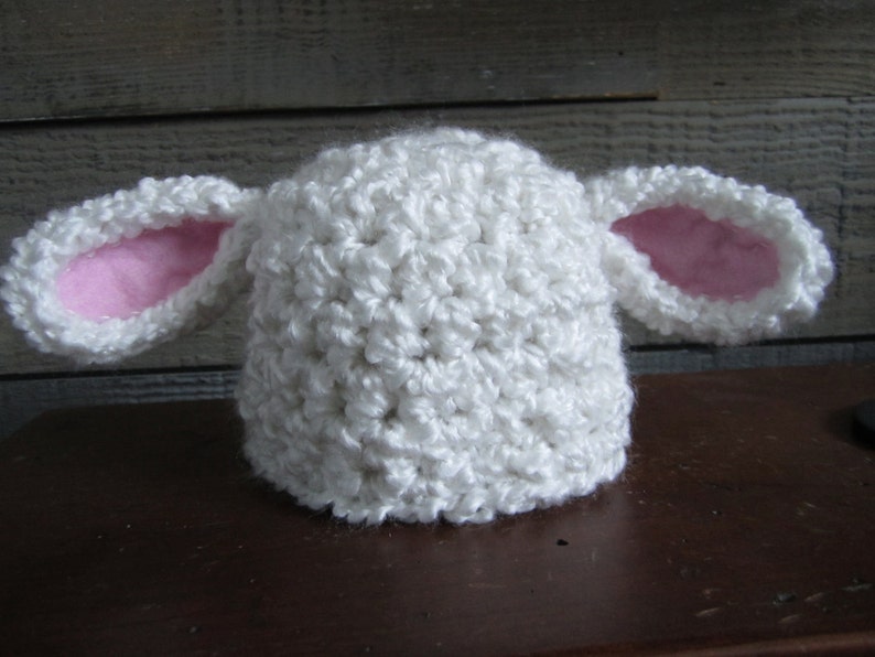 Newborn Baby Girl Photo Prop Lamb Hat Etsy