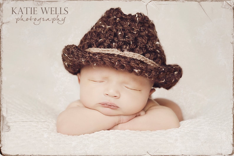 Newborn Photo Prop Baby Boy Cowboy Hat Etsy