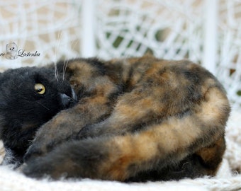 Tortoiseshell cat plush toy top