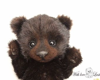 リアルなテディベアのぬいぐるみ、手作りの本物そっくりのぬいぐるみ