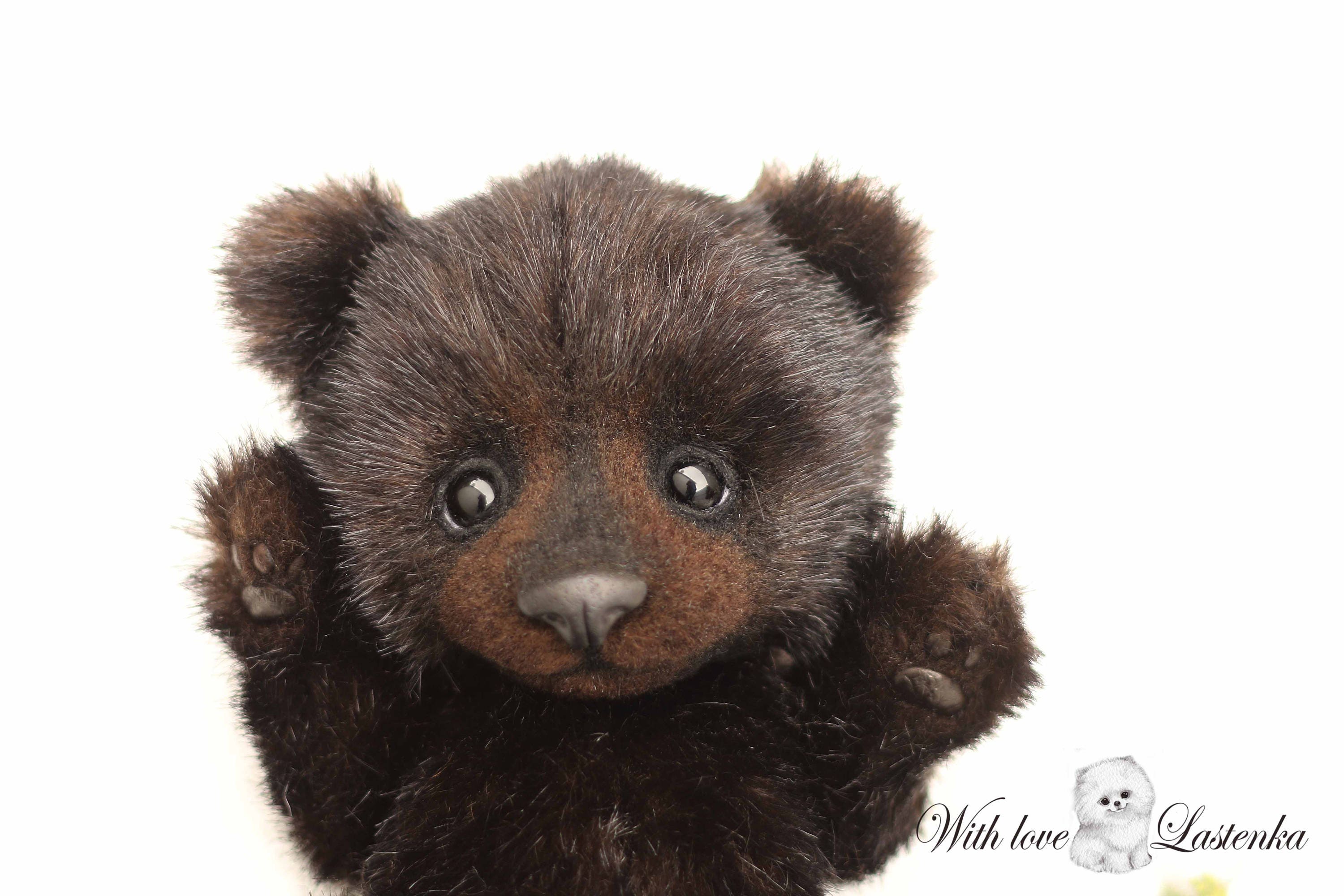 リアルなテディベアのぬいぐるみ、手作りの本物そっくりのぬいぐるみ