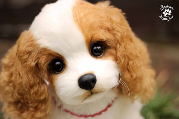 Welpen Cavalier King Charles Spaniel Hund OOAK Teddy Hund