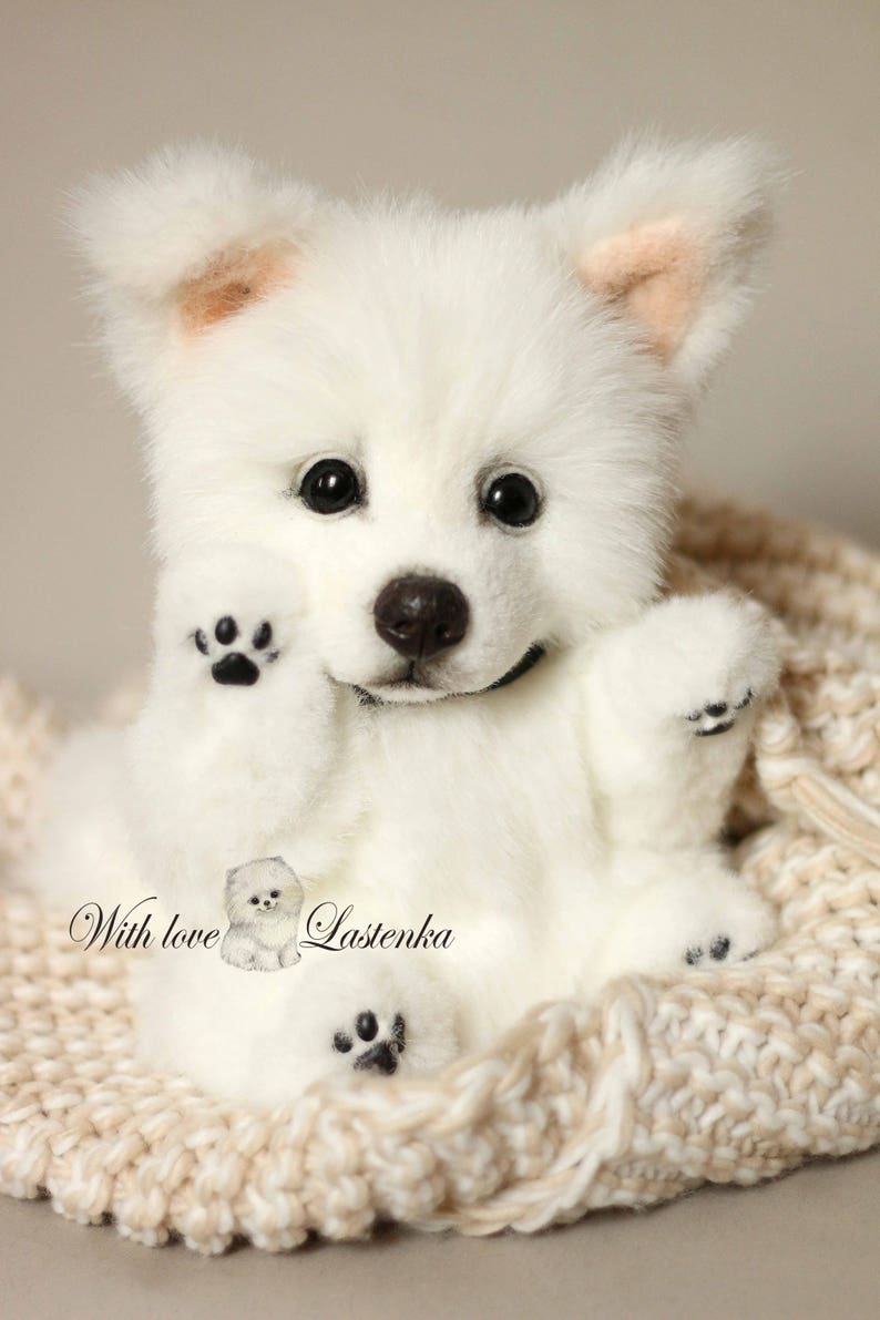 stuffed american eskimo dog