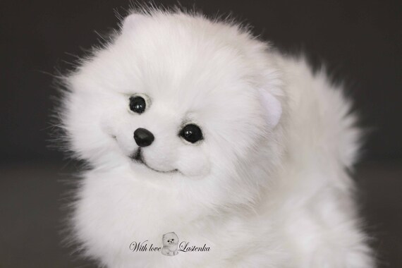 peluche chien realiste
