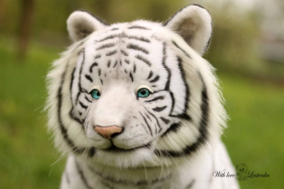 手作りホワイトタイガーエベレストアートドール：リアルなコレクター