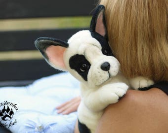 Custom French Bulldog Plush: OOAK Realistic Stuffed Animal Portrait