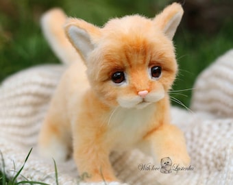 OOAK Kitten Art Doll: Handmade Realistic Collectible Pet Portrait